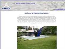 Tablet Screenshot of capitolfinishes.com